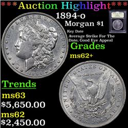***Auction Highlight*** 1894-o Morgan Dollar $1 Graded Select Unc By USCG (fc)