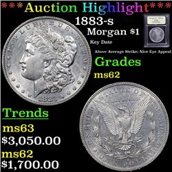 ***Auction Highlight*** 1883-s Morgan Dollar $1 Graded Select Unc By USCG (fc)