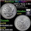 Image 1 : ***Auction Highlight*** 1893-s Vam 1 R5 Morgan Dollar $1 Graded Select AU By USCG (fc)