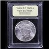Image 4 : ***Auction Highlight*** 1925-s Vam 5A R6 Peace Dollar $1 Graded Choice Unc By USCG (fc)