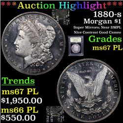 ***Auction Highlight*** 1880-s Morgan Dollar $1 Graded GEM++ PL By USCG (fc)