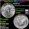 Image 1 : ***Auction Highlight*** 1926-d Standing Liberty Quarter 25c Graded GEM Unc By USCG (fc)