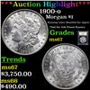Image 1 : ***Auction Highlight*** 1900-o Morgan Dollar $1 Graded GEM++ Unc By USCG (fc)