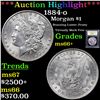 Image 1 : ***Auction Highlight*** 1884-o Morgan Dollar $1 Graded GEM++ Unc By USCG (fc)