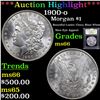 Image 1 : ***Auction Highlight*** 1900-o Morgan Dollar $1 Graded GEM+ Unc By USCG (fc)