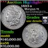 Image 1 : ***Auction Highlight*** 1893-s Morgan Dollar $1 Graded Unc Details By USCG (fc)