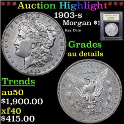 *Highlight Of Entire Auction* 1893-s Morgan Dollar $1 Graded Unc Details By USCG (fc)