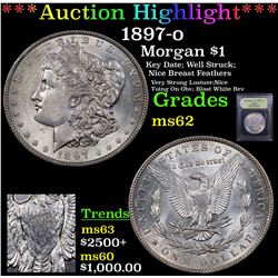 ***Auction Highlight*** 1897-o Morgan Dollar $1 Graded Select Unc By USCG (fc)