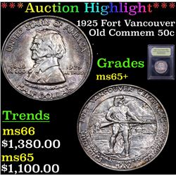 ***Auction Highlight*** 1925 Fort Vancouver Old Commem Half Dollar 50c Graded GEM+ Unc By USCG (fc)