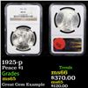 Image 1 : NGC 1925-p Peace Dollar $1 Graded ms65 By NGC