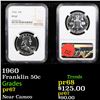 Image 1 : Proof NGC 1960 Franklin Half Dollar 50c Graded pr67 By NGC
