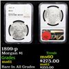 Image 1 : NGC 1899-p Morgan Dollar $1 Graded ms61 By NGC