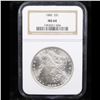 Image 2 : NGC 1886-p Morgan Dollar $1 Graded ms64 By NGC