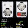 Image 1 : NGC 1889-s Morgan Dollar $1 Graded ms61 By NGC