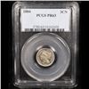 Image 2 : Proof PCGS 1884 Three Cent Copper Nickel 3cn Graded pr63 By PCGS