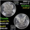 Image 1 : 1881-p Morgan Dollar $1 Grades Select Unc PL
