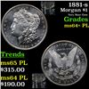 Image 1 : 1881-s Morgan Dollar $1 Grades Choice Unc+ PL