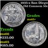 Image 1 : 1935-s San Diego Old Commem Half Dollar 50c Grades GEM+ Unc