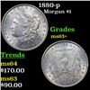 Image 1 : 1880-p Morgan Dollar $1 Grades Select+ Unc