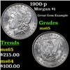 Image 1 : 1900-p Morgan Dollar $1 Grades GEM Unc