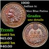 Image 1 : 1900 Indian Cent 1c Grades Unc Details