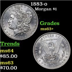 1883-o Morgan Dollar $1 Grades Select+ Unc