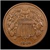 Image 2 : 1864 Two Cent Piece 2c Grades Select AU