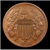Image 2 : 1868 Two Cent Piece 2c Grades xf