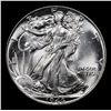 Image 2 : 1946-p Walking Liberty Half Dollar 50c Grades Choice+ Unc
