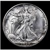 Image 2 : 1942-s Walking Liberty Half Dollar 50c Grades Choice+ Unc