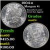 Image 1 : 1904-o Morgan Dollar $1 Grades GEM+ Unc