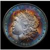 Image 2 : 1887-p Rainbow Toned Morgan Dollar $1 Grades Choice Unc
