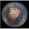 Image 3 : 1887-p Rainbow Toned Morgan Dollar $1 Grades Choice Unc