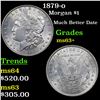 Image 1 : 1879-o Morgan Dollar $1 Grades Select+ Unc