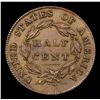 Image 3 : 1832 Cohen-3 Classic Head half cent 1/2c Grades Choice AU/BU Slider+