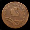 Image 2 : 1786 NJ Narrow Shield Curved Plow Beam Colonial Cent 1c Grades f, fine