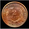 Image 3 : 1864 Two Cent Piece 2c Grades Choice Unc RB