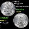 Image 1 : 1880-o Morgan Dollar $1 Grades Select Unc
