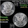Image 1 : 1887/18-p Vam 10 R5 Morgan Dollar $1 Grades Select Unc PL