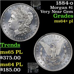 1884-o Morgan Dollar $1 Grades Choice Unc+ PL