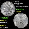 Image 1 : 1897-s Morgan Dollar $1 Grades Select Unc