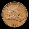 Image 2 : 1857 Flying Eagle Cent 1c Grades xf+