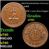 Image 1 : (1863) Knickerbocker Currency Civil War Token 1c Grades xf