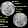 Image 1 : 1879-o Morgan Dollar $1 Grades Select Unc