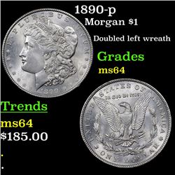 1890-p Morgan Dollar $1 Grades Choice Unc