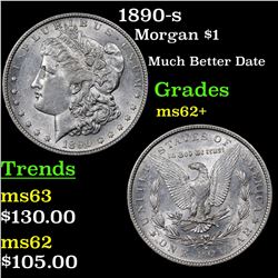 1890-s Morgan Dollar $1 Grades Select Unc
