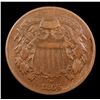 Image 2 : 1866 Two Cent Piece 2c Grades vf++