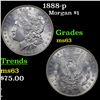 Image 1 : 1888-p Morgan Dollar $1 Grades Select Unc
