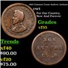Image 1 : 1863 Common Cause Andrew Jackson Civil War Token 1c Grades vf++