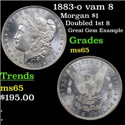 1883-o vam 8  Morgan Dollar $1 Grades GEM Unc